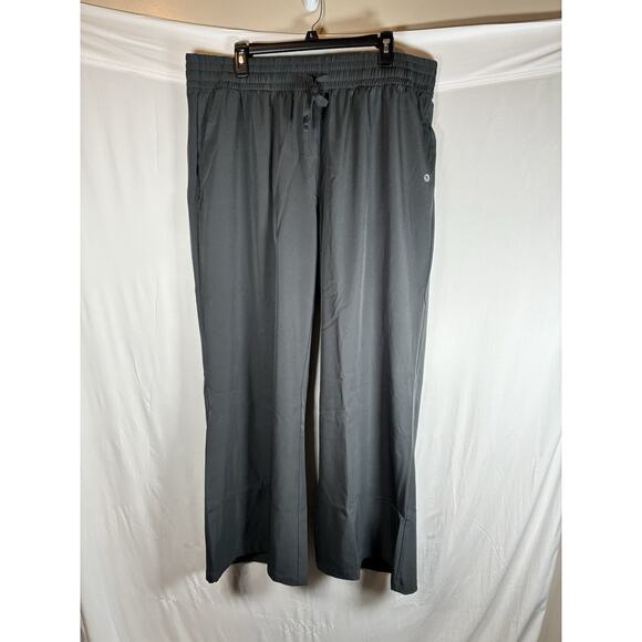 Baleaf Women's 2XL UPF 50+ Wide leg Hiking Pants Gray Water Resistant Pockets - Picture 1 of 10